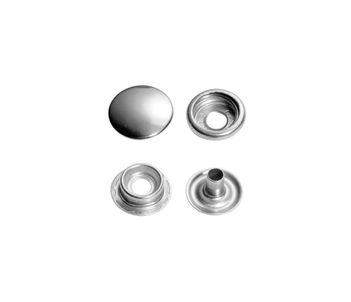 CAF Set 10 Broches con Fijacion a Tela en Acero Inox 316