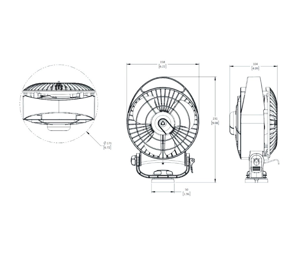Caframo Ventilador Bora 12/24V