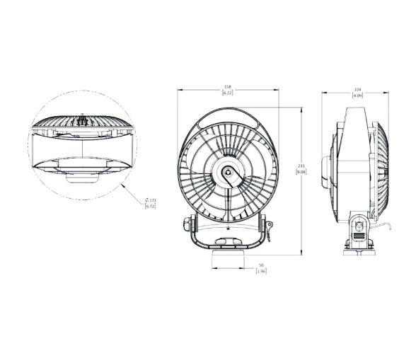 Caframo Ventilador Bora 12/24V