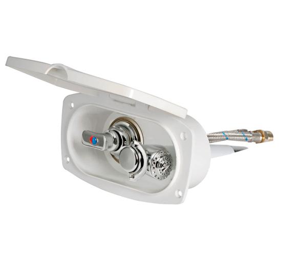 Caja con Ducha New Edge Manguera PVC con Mezclador Mizar