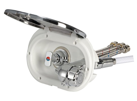 Desy Chromed Shower Box with Mixer