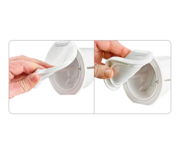 Caja de ducha Blanca Flexible para Ducha de Cubierta