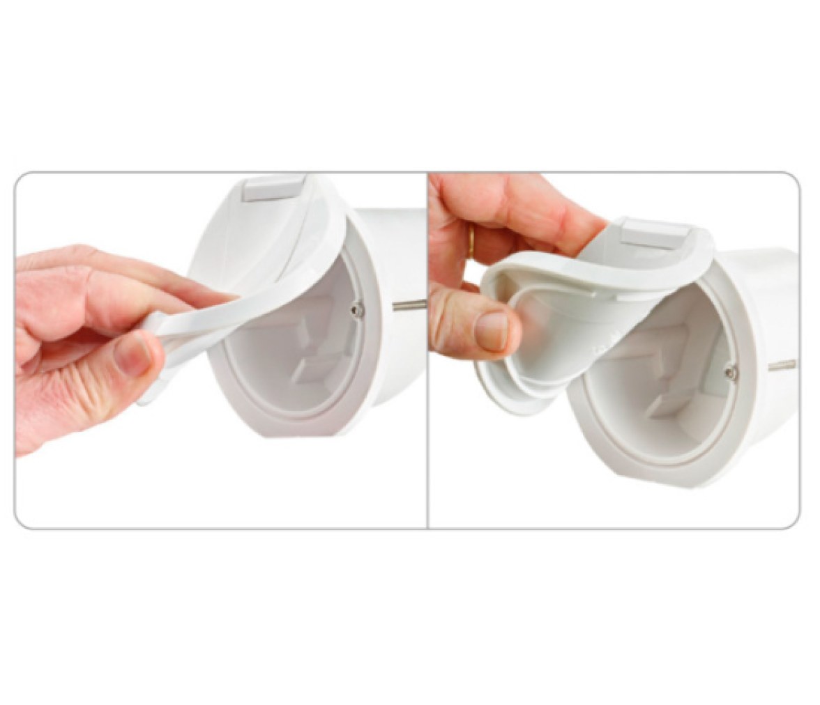 Caja de ducha Blanca Flexible para Grifo Mezclador