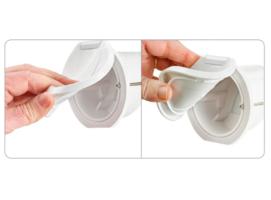 Caja de ducha Blanca Flexible para Grifo Mezclador