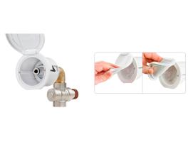 Caja Flexible para Entrada de Agua Dulce y Salida de Agua de Mar