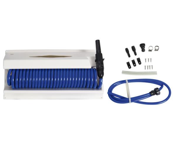 Caja Con Manguera Espiral De Agua