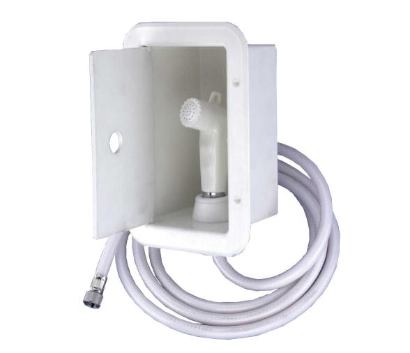 Caja con Pomo de Ducha  y Manguera