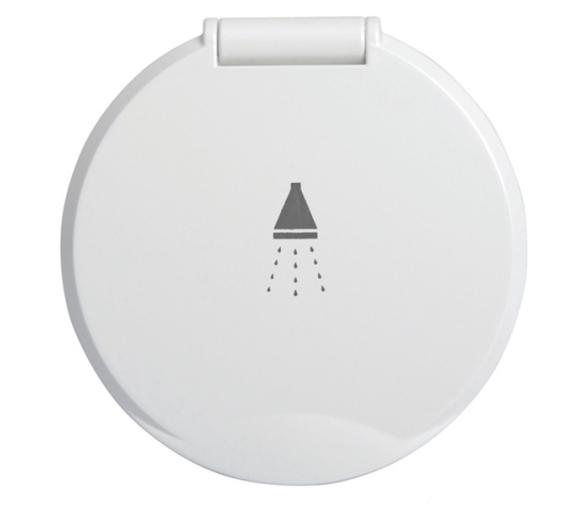 Caja Ducha pared Classic EVO con boton ducha Mizar blanco