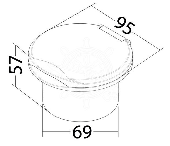 Caja Ducha pared Classic EVO con boton ducha Mizar blanco