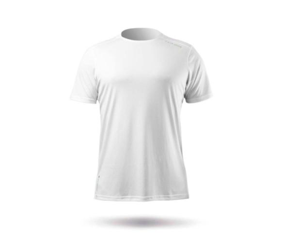 Camiseta UV ZhikDry Manga Corta Blanca Hombre