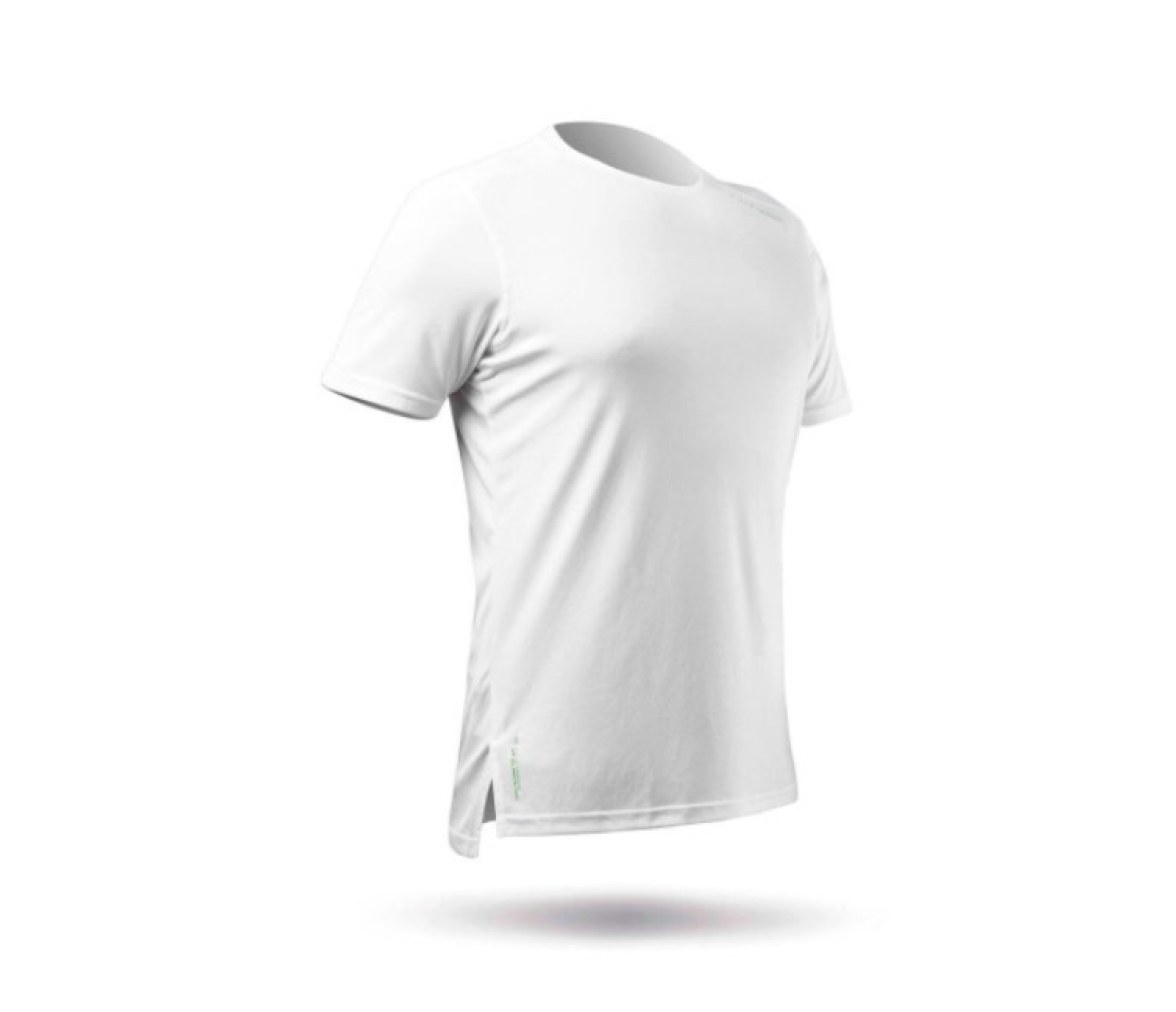Camiseta UV ZhikDry Manga Corta Blanca Hombre