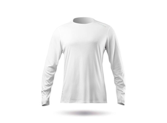 ZhikDry Men's Long Sleeve White UV T-Shirt