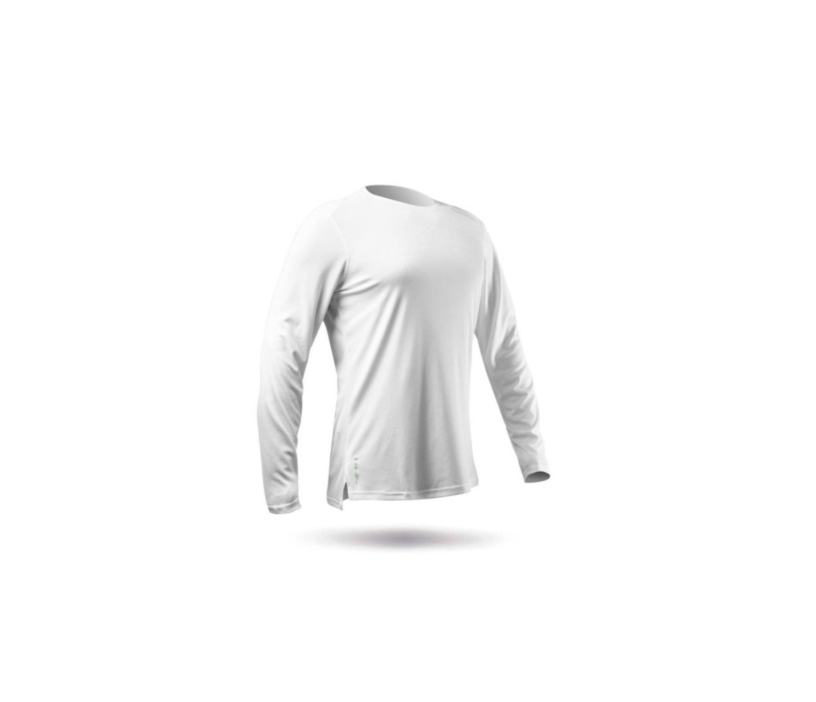 Camiseta UV ZhikDry Manga Larga Blanca Hombre