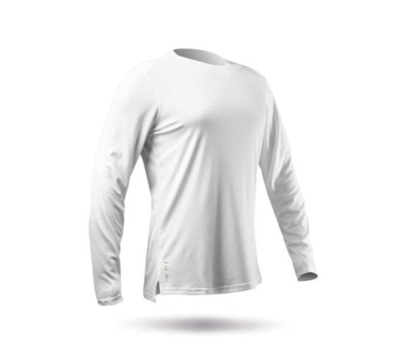 Camiseta UV ZhikDry Manga Larga Blanca Hombre