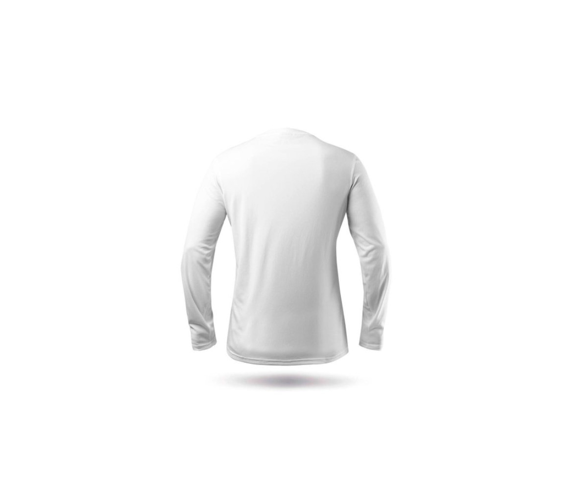 Camiseta UV ZhikDry Manga Larga Blanca Hombre