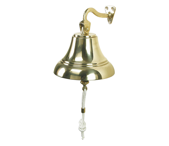 Nautical Bell 190 mm Polished Brass