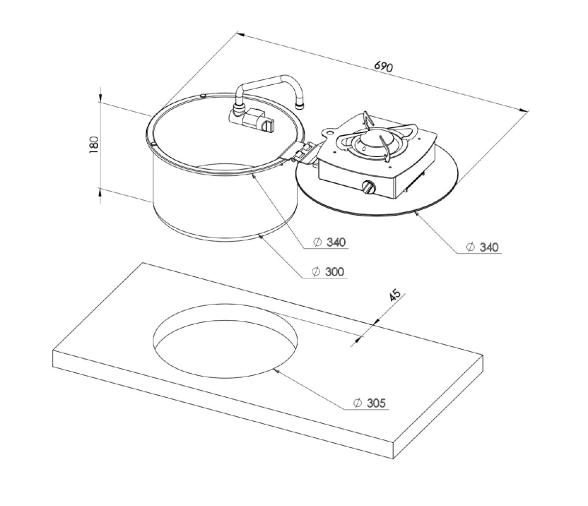 Can Fregadero y Cocina LC1701-S-FP