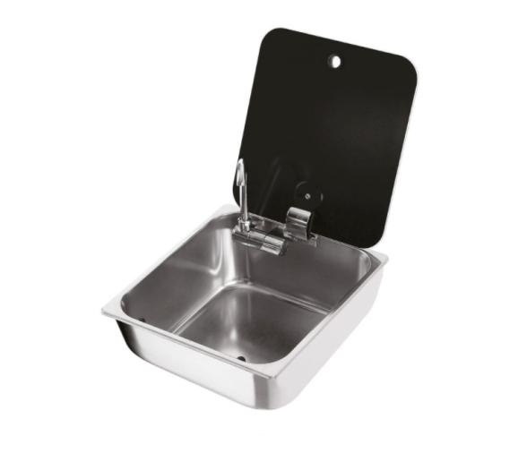 Can Fregadero Rectangular con Tapa de Cristal LR1760