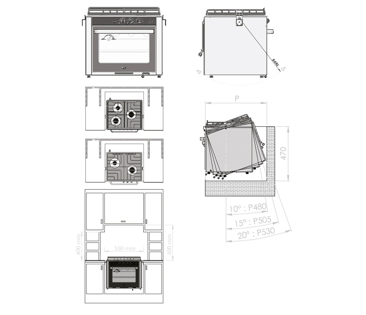 Can Horno Con Cocina 2 Fuegos CU2000