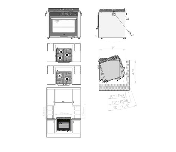 Can Horno con Cocina 3 Fuegos CU3000