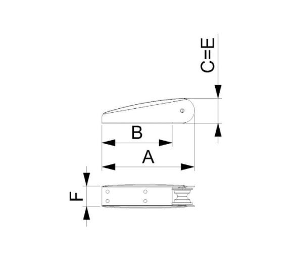 Can Puntera de Proa para Anclas 10 kg