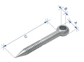 Cancamo - Tirafondo Inoxidable 316