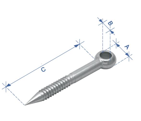 Cancamo - Tirafondo Inoxidable 316