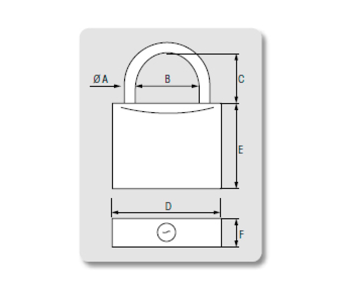 Extra Long Padlock 100mm/150mm Solid Brass