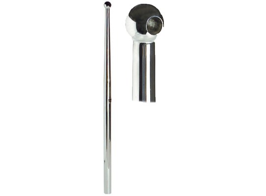 Candelero Acero inox diametro tubo 25 mm cabeza esferica