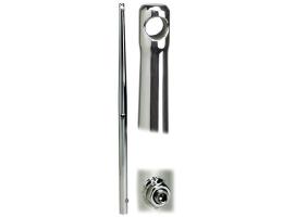 Candelero Acero inox diametro tubo 25 mm con tornillo