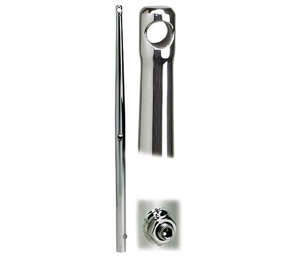 Candelero Acero inox diametro tubo 25 mm con tornillo