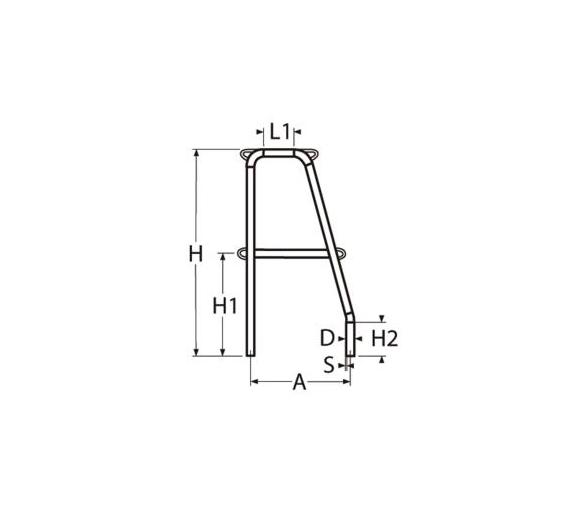 Candelero Doble con Travesaño