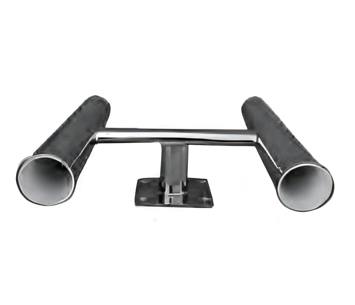 Portacañas Fijo Doble Acero Inoxidable AISI 316