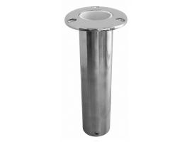 Stainless Steel Flush Mount Rod Holder 90 Deg White