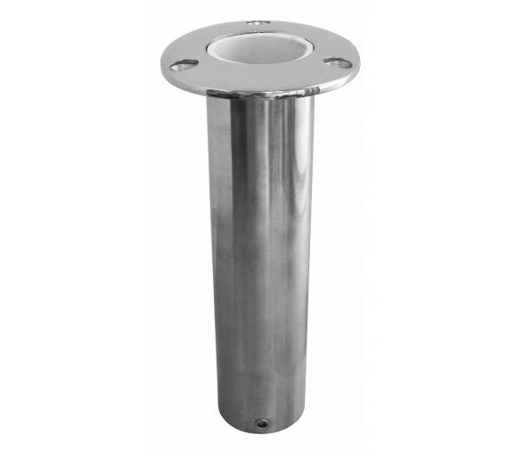 Cañero montaje empotrado de acero inoxidable 90º Blanco