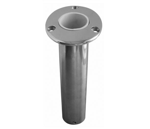 Cañero montaje empotrado de acero inoxidable 15º Blanco