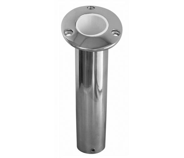 Cañero montaje empotrado de acero inoxidable 90º Blanco