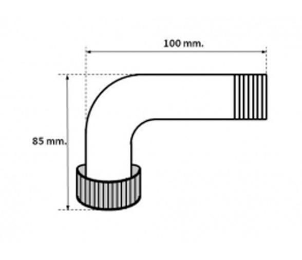 Can SB Toma Manguera Acodado 38mm