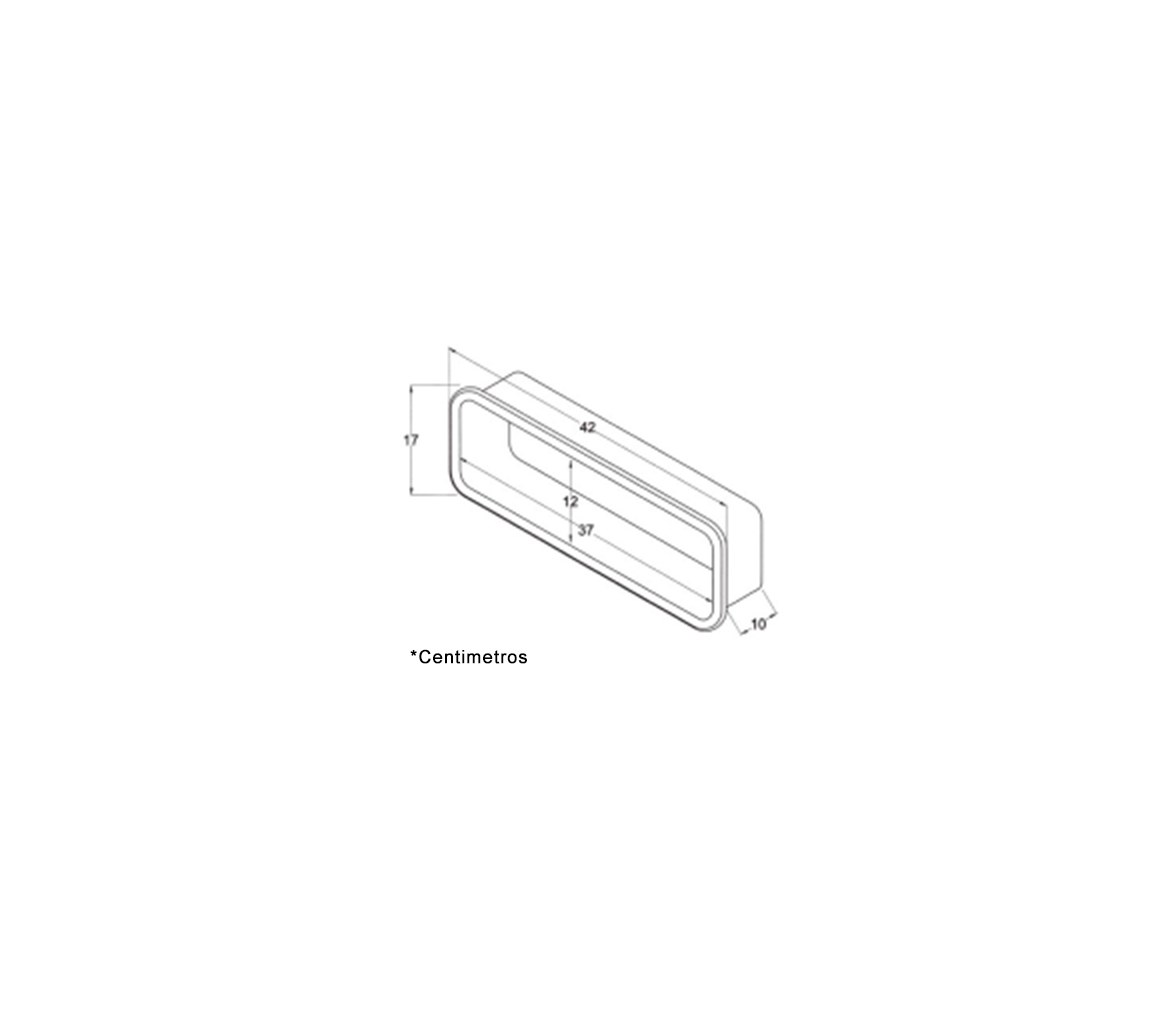 CanSB Caja Empotrable Rectangular Estrecha