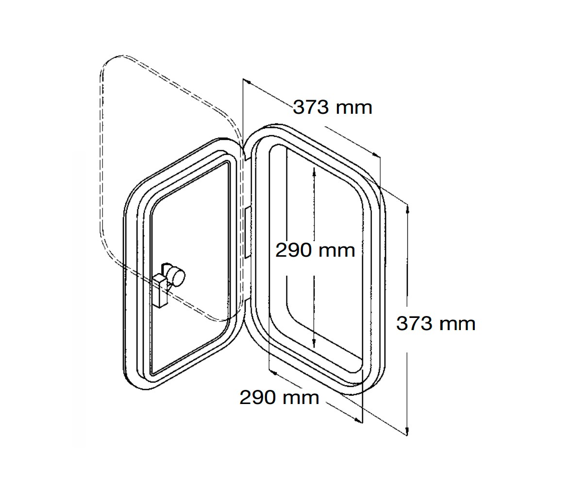 CanSB Registro 2 en 1 Removible 374x374mm