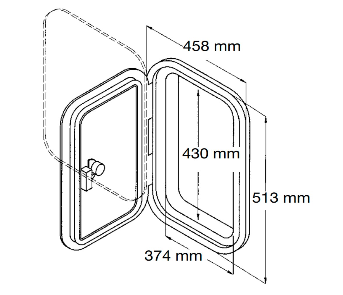 CanSB Registro 2 en 1 Removible 459x514mm