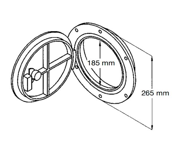 CanSB Registro de Inspeccion con Tirador 265 mm