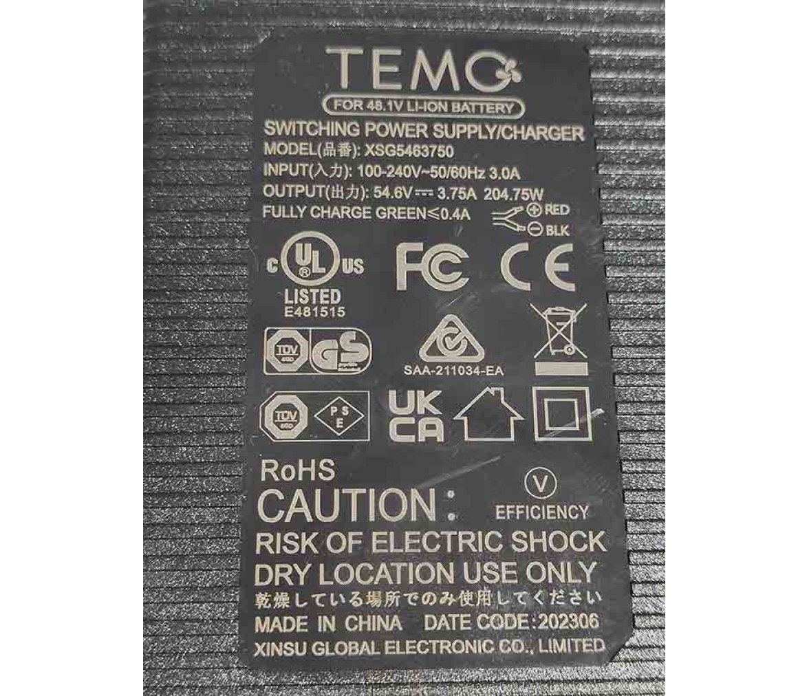 Cargador de batería 110 a 230 V para TEMO·1000 (205 W)