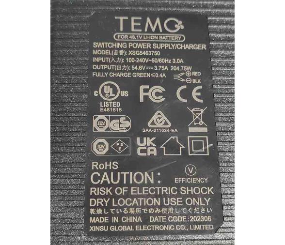 Cargador de batería 110 a 230 V para TEMO·1000 (205 W)