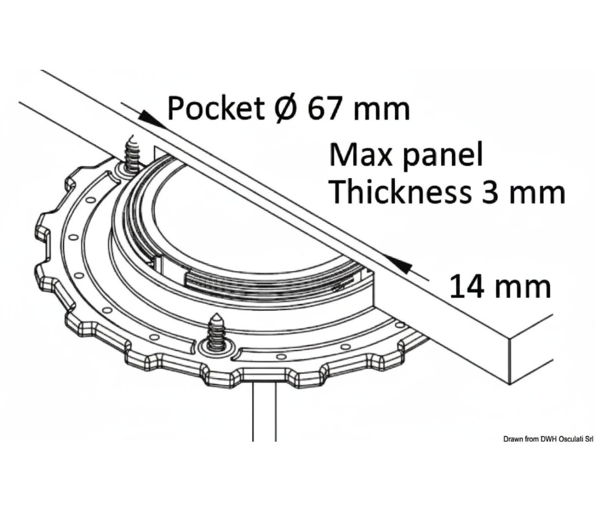 Cargador inalámbrico impermeable ROKK 10 W