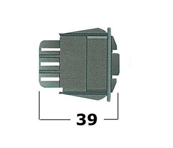 CarlingSwitch Interruptor Luz Led Rojo 4 Terminales