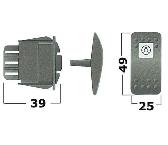 CarlingSwitch Interruptor ON-ON 2 Bombillas