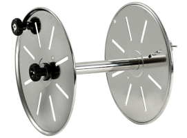 Line Drum Reel Made of Polished Stainless Steel