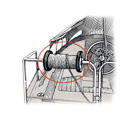 Carrete de Plastico para Rabiza