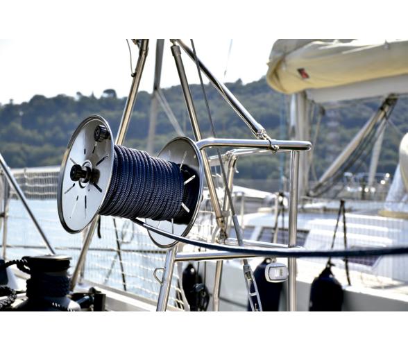 Carrete Enrollador de Cabo para Popa en Inox